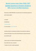 Bonent review exam &lpar;New 2026&sol; 2027 Update&rpar; Questions & Answers &lbrace;Grade A&rcub; 100&percnt; Correct &lpar;Verified Solutions&rpar;&NewLine;&NewLine;
