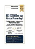 NURS 6521N Midterm exam Advanced Pharmacology I Questions And Answers 2026&sol;2027 Walden University