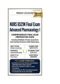 NURS 6521N Midterm exam & Final Exam Bundle Advanced Pharmacology I Questions And Answers 2026&sol;2027 Walden University