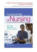 Test Bank Fundamentals of Nursing 9th Edition Taylor &vert; Person-Centered Care