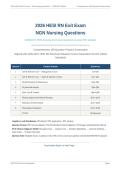 2026 HESI RN EXIT EXAM &vert; NGN Nursing Questions &vert; 2026&sol;2027 Latest PDF Update &vert; Next Gen NCLEX Review &vert; Pass Guaranteed - A&plus; Graded&NewLine;&NewLine;