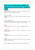 480 Law and Business Midterm Questions and Answers Updated 2026&period;pdf&NewLine;&NewLine;