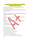 CALIFORNIA REAL ESTATE COMPLETE 2026-2027 EXAM PAPER- &NewLine;REVISION QUESTIONS & SOLUTIONS