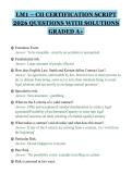 LM1 &ndash; CII CERTIFICATION SCRIPT&NewLine;2026 QUESTIONS WITH SOLUTIONS&NewLine;GRADED A&plus;