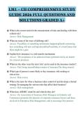 LM1 &ndash; CII COMPREHENSIVE STUDY&NewLine;GUIDE 2026 FULL QUESTIONS AND&NewLine;SOLUTIONS GRADED A&plus;
