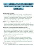 LM1 &ndash; CII PRACTICE EXAMINATION&NewLine;2026 QUESTIONS WITH ANSWERS&NewLine;GRADED A&plus;&NewLine;