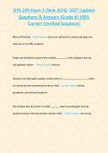 ISYS 209 Exam 3 &lpar;New 2026 2027 Update&rpar; Questions & Answers -Grade A- 100- Correct &lpar;Verified Solutions&rpar;&period;