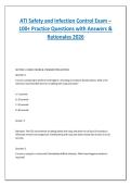 ATI Safety and Infection Control Exam 2026 &vert; 100&plus; Practice Questions with Answers & Detailed Rationales