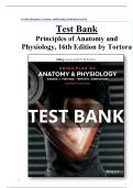 TEST BANK For Principles of Anatomy and Physiology&comma; 16th Edition by Gerard J&period; Tortora&comma; Verified Chapters 1 - 29&comma; Complete Newest Version