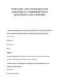 NURS 5220 EXAM PACKAGE DEAL 100&percnt; VERIFIED