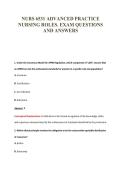 NURS 6531 ADVANCED PRACTICE&NewLine;NURSING ROLES&period; EXAM QUESTIONS&NewLine;AND ANSWERS