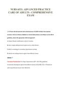 NURS 6531 EXAM PACKAGE DEAL 100&percnt; VERIFIED