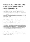 NC BLET CIVIL PROCESS 2026 FINAL EXAM&NewLine;READINESS GUIDE COMPLETE CONTENT&NewLine;REVIEW AND QUESTION SET