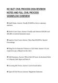 NC BLET CIVIL PROCESS 2026 REVISION&NewLine;NOTES AND FULL CIVIL PROCESS&NewLine;WORKFLOW OVERVIEW