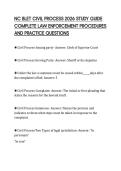 NC BLET CIVIL PROCESS 2026 STUDY GUIDE&NewLine;COMPLETE LAW ENFORCEMENT PROCEDURES&NewLine;AND PRACTICE QUESTIONS