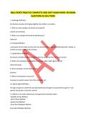 REAL ESTATE PRACTICE COMPLETE 2026-2027 EXAM PAPER- REVISION &NewLine;QUESTIONS & SOLUTIONS &NewLine;1&period; Brokerage definition&period;&period;&period; 