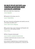 NC BLET STATE REVIEW 2026&NewLine;VERIFIED QUESTIONS WITH&NewLine;ACCURATE ANSWERS