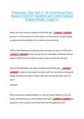 Progression&colon; Field Tech V - VI Conventional Exam &NewLine;Newest 2026&sol;2027 Questions and Correct Detailed &NewLine;Answers Already Graded A&plus;