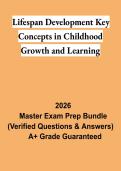 Lifespan Development Key Concepts in Childhood Growth & Learning PDF &vert; Child Development Study Guide & Exam Review 2026