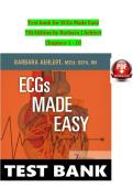 TEST BANK For ECGs Made Easy&comma; 7th Edition by Barbara J Aehlert&comma; Verified Chapters 1 - 10&comma; Complete Newest Version&NewLine;