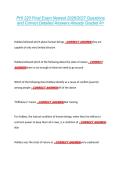 PHI 220 Final Exam Newest 2026&sol;2027 Questions &NewLine;and Correct Detailed Answers Already Graded A&plus; 