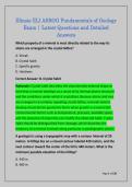 Illinois &lpar;IL&rpar; ASBOG Fundamentals of Geology &NewLine;Exam &vert; Latest Questions and Detailed &NewLine;Answers 