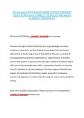 NZ Nursing STATE EXAM GUIDE LATEST 2026&sol;2027 &NewLine;QUESTIONS and CORRECT DETAILED ANSWERS &NewLine;ALREADY GRADED A&plus; 
