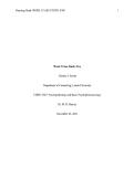 CNDV 5327 Week 2 Case Study &ndash; Eve &vert; Psychopathology & Basic Psychopharmacology &vert; Lamar University