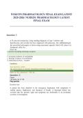 NURS 251 Pharmacology Final Exam &ndash; Verified Questions & Answers &lpar;2025&sol;2026 Academic Year&rpar;