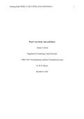 CNDV 5327 Week 3 Case Study &ndash; Juan and Bianca &vert; Psychopathology & Basic Psychopharmacology &vert; Lamar University