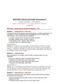 NUR 6001 Exam 2 Practice Questions&colon; Cardiac&comma; Respiratory & GI &vert; Goolsby & Grubbs