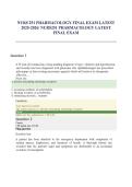 NURS 251 Pharmacology Final Exam Practice Questions & Answers &lpar;2025&sol;2026&rpar;