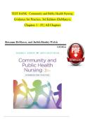 Test Bank for Community and Public Health Nursing&colon; Evidence for Practice 3rd Edition &vert; Rosanna F&period; DeMarco & Judith Healey-Walsh &vert; Chapters 1&ndash;25 Complete