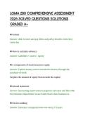 LOMA 280 COMPREHENSIVE ASSESSMENT&NewLine;2026 SOLVED QUESTIONS SOLUTIONS&NewLine;GRADED A&plus;