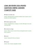 LOMA 280 REVIEW 2026 UPDATED&NewLine;QUESTIONS VERIFIED ANSWERS&NewLine;COMPLETE GUIDE