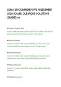 LOMA 311 COMPREHENSIVE ASSESSMENT&NewLine;2026 SOLVED QUESTIONS SOLUTIONS&NewLine;GRADED A&plus;