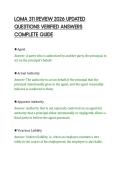 LOMA 311 REVIEW 2026 UPDATED&NewLine;QUESTIONS VERIFIED ANSWERS&NewLine;COMPLETE GUIDE&NewLine;