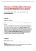 Principles of Auditing & Other Assurance Services Whittington Solutions Manual