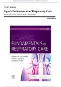 Test Bank - Egan's Fundamentals of Respiratory Care 12th Edition &lpar;Eisenberg&comma; 2021&rpar; Chapter 1-56 &vert; All Chapters