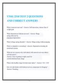 VNSG 2510 Test 2&colon; Mental Health & Psychiatric Nursing Q&A