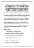 UNE CHEM 1011 LAB FINAL&colon; COMPREHENSIVE &NewLine;PRACTICE EXAMINATION STUDY GUIDE &vert; LATEST &NewLine;UPDATE 2026&sol;2027 &vert; ACTUAL EXAM PRACTICE &NewLine;QUESTIONS AND ANSWERS &vert; EXAM REVIEW &vert; 100&percnt; &NewLine;CORRECT ANSWERS &vert; VERIFIED SOLUTIONS 