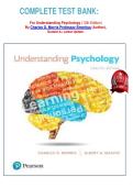 COMPLETE TEST BANK&colon;&NewLine;&NewLine;For Understanding Psychology &lpar;12th Edition&rpar;&NewLine;By Charles G&period; Morris Professor Emeritus &lpar;Author&rpar;&comma;&NewLine;Graded A&plus; Latest Update&period;&NewLine;