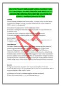 WGU C712 FINANCE AND ECONOMICS OA EXAM 2026 &vert; WGU C712 FINAL EXAM &vert; PRE-ASSESSMENT & OA BUNDLE &vert; LATEST 2026 UPDATED VERSION &vert; 100&percnt; VERIFIED QUESTIONS AND CORRECT ANSWERS &vert; GRADED A&plus; PASS