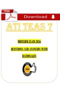 ATI TEAS 7 Midterm Exam &lpar;PDF&rpar; &vert; TEAS Exam Questions &vert; Nursing Exam &vert; Towson University