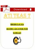 ATI TEAS 7 Midterm Exam &lpar;PDF&rpar; &vert; TEAS Exam Questions &vert; Nursing Exam &vert; Towson University