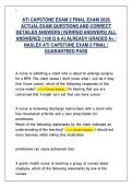 ATI Capstone Exam 2 Final Exam Study Guide&colon; 108 Verified NCLEX Q&As