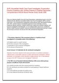 AHFI &lpar;Accredited Health Care Fraud Investigator&rpar; Examination Practice Questions with Verified Answers & Detailed Rationales &vert; Comprehensive NHCAA Board Review Study Guide