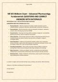 NR 565 Midterm Exam &ndash; Advanced Pharmacology Fundamentals QUESTIONS AND CORRECT ANSWERS WITH RATIONALES&period;pdf&NewLine;&NewLine;