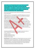 WGU D385 V2 SOFTWARE SECURITY AND TESTING MASTER STUDY GUIDE 2026 &vert; WGU D385 V2 OA EXAM 2026 PRE-ASSESSMENT &plus; OA BUNDLE &vert; LATEST 2026 UPDATED VERSION &vert;100&percnt; VERIFIED QUESTIONS AND CORRECT ANSWERS &vert; A&plus; GRADED &vert; GUARANTEED PASS &vert; BRANDNEW&excl;&excl;&excl;&excl;&excl;