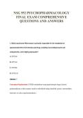 NSG552 EXAM PACKAGE DEAL 100&percnt; VERIFIED